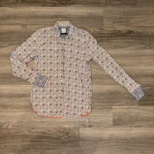 Paul Smith Floral Button Down Shirt Mens Medium 40 Slim Fit Made in Italy